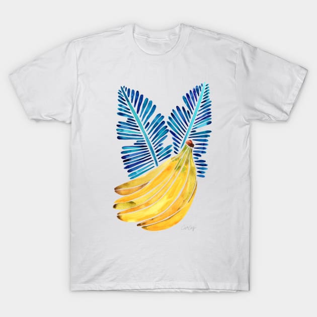 Blue Bananas T-Shirt by CatCoq